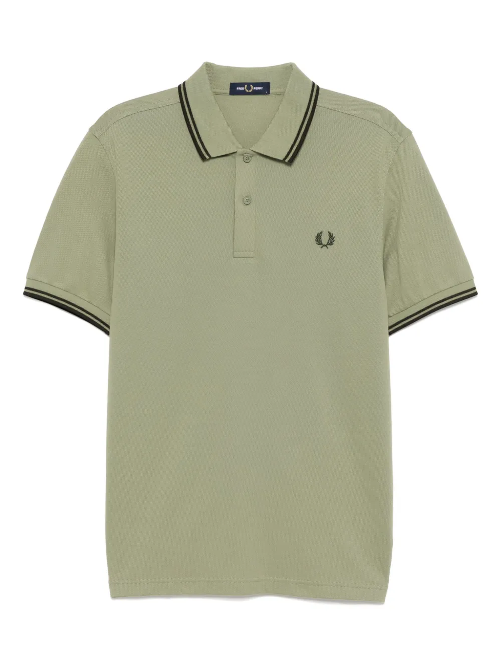 

Рубашка-поло с двойным кончиком Fred Perry, зеленый