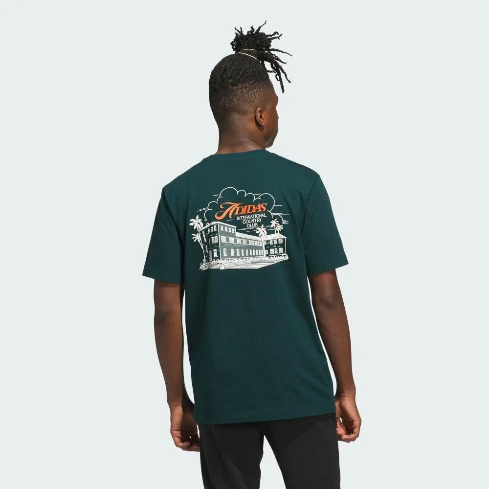 Футболка с коротким рукавом Country Club Scenic Graphic Adidas, green — фото 2