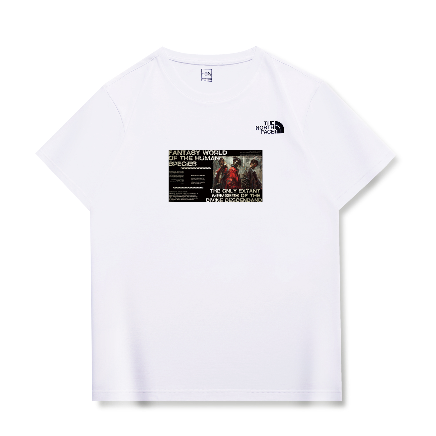 

THE NORTH FACE Футболка унисекс белая, Белый, THE NORTH FACE Футболка унисекс белая