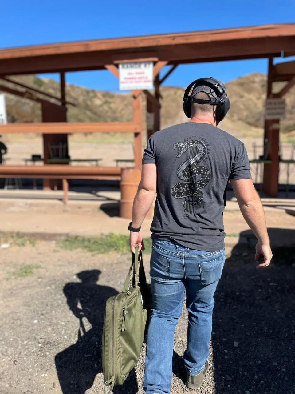 

Футболка с коротким рукавом LA Police Gear Men's Don't Tread On Me Blackout, 2A