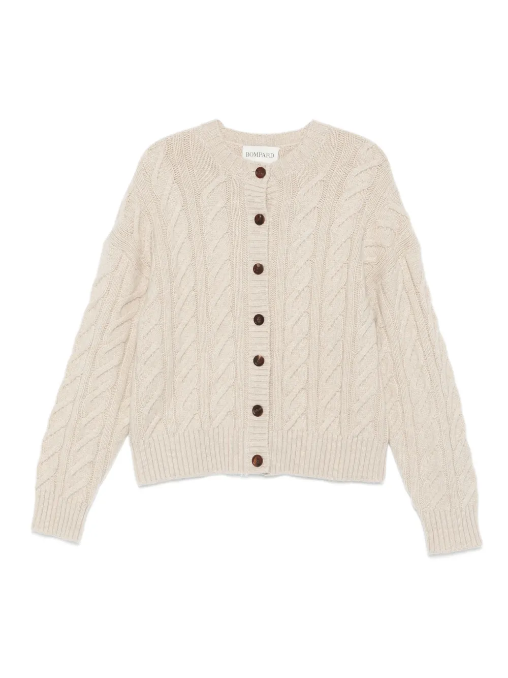 

Кардиган фактурной вязки Eric Bompard, нейтральный