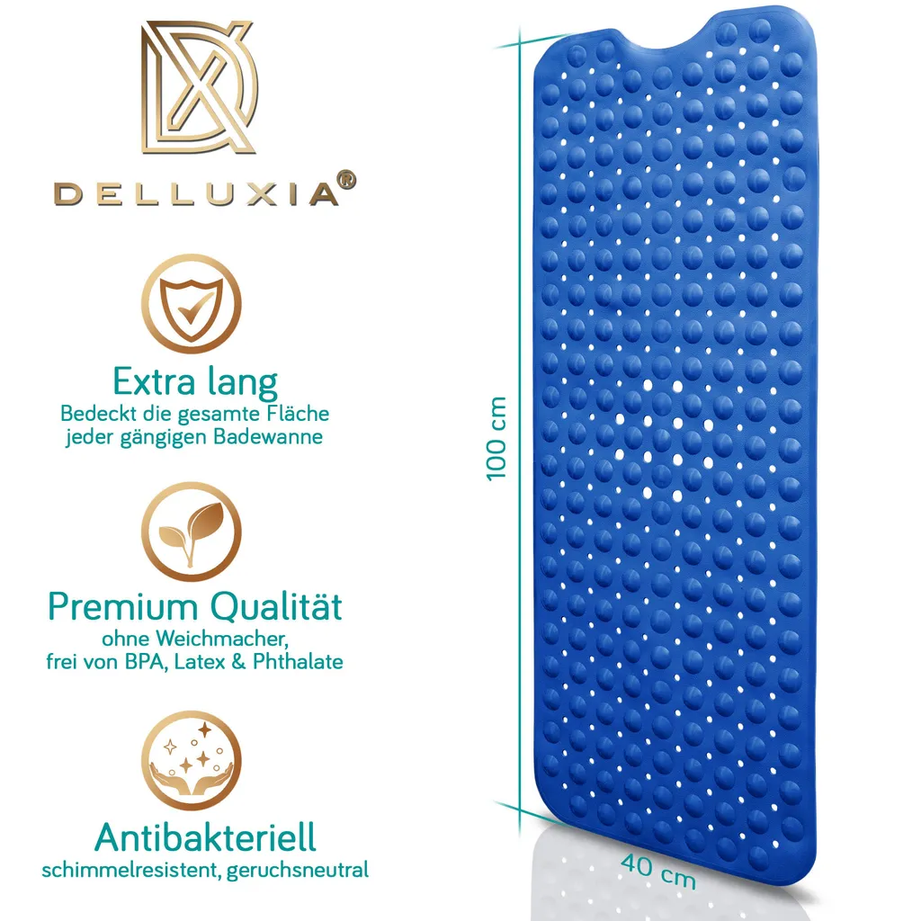 

Коврик для ванной Delluxia, синий
