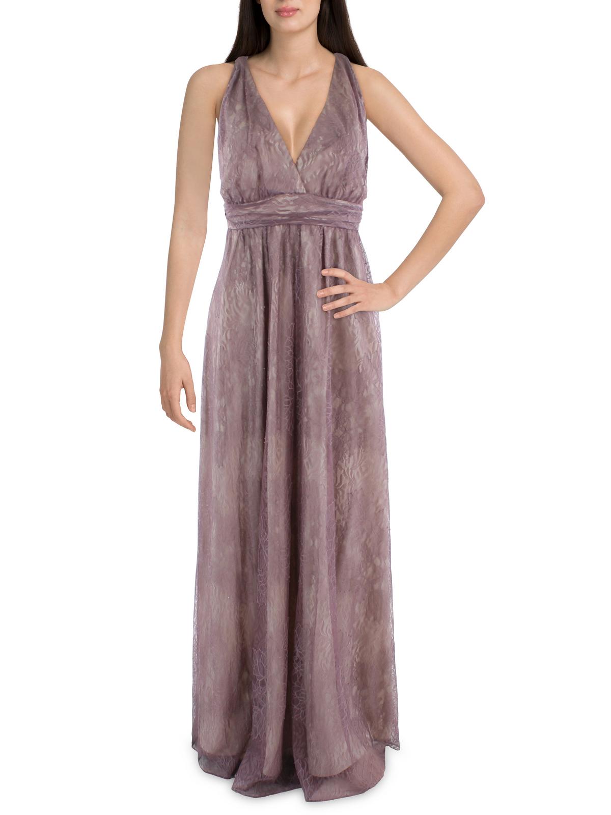 

Женское кружевное длинное вечернее платье Donna Karan