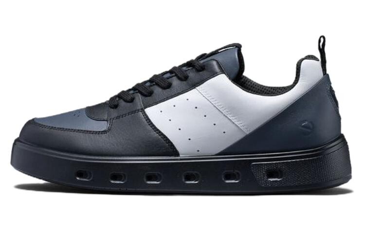 

Кроссовки ecco Skateboarding Shoes Men Low-top Black/White, черный/белый