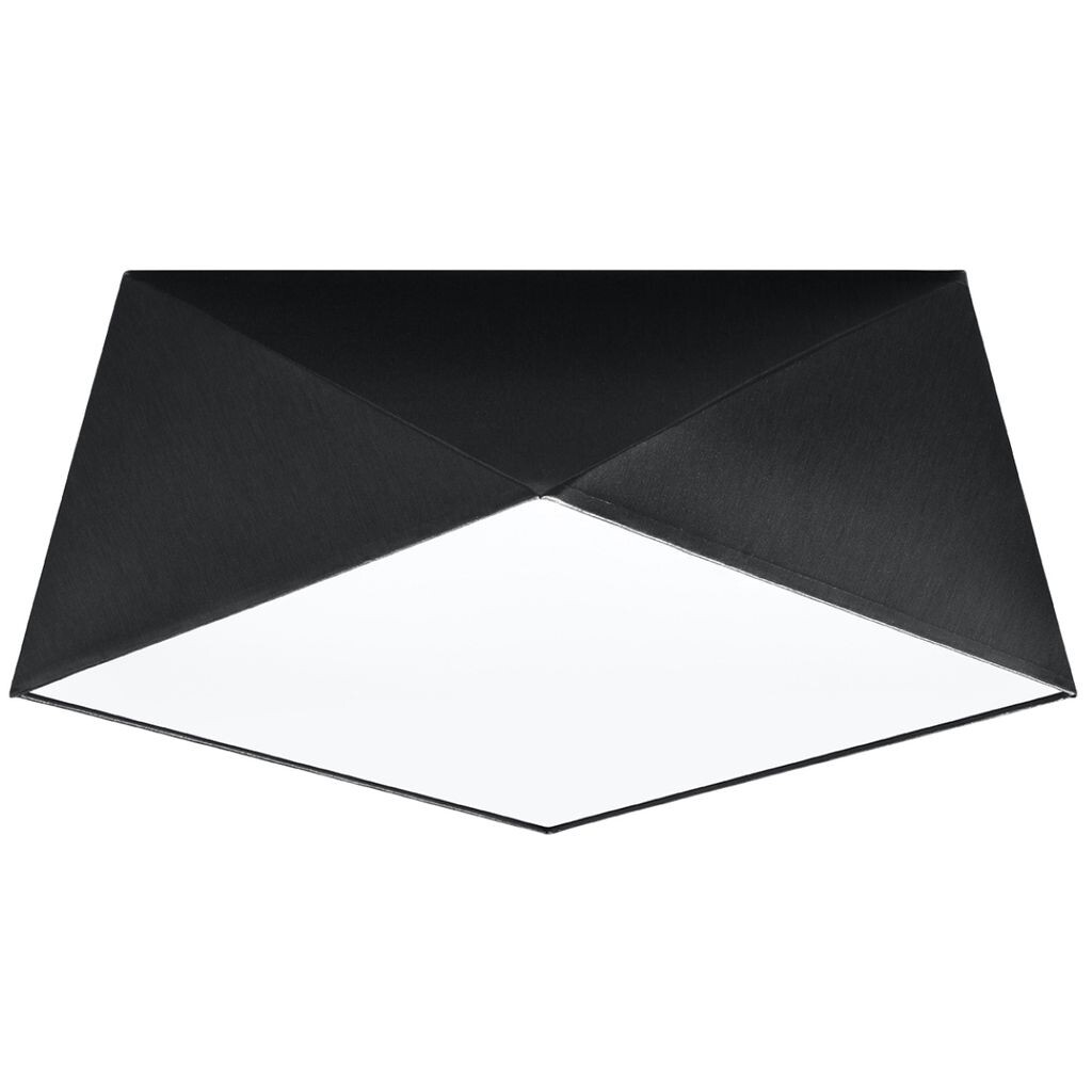 

Потолочный светильник HEXA 35 черный 2xE27 60Вт ПВХ 15x35x35см Sollux Lighting
