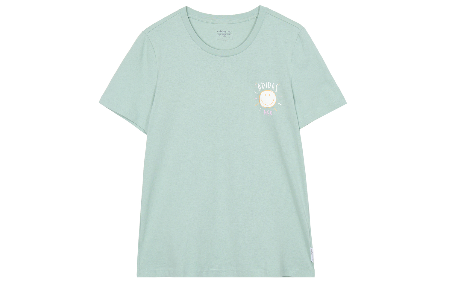 

Футболка женская зеленая Adidas Neo