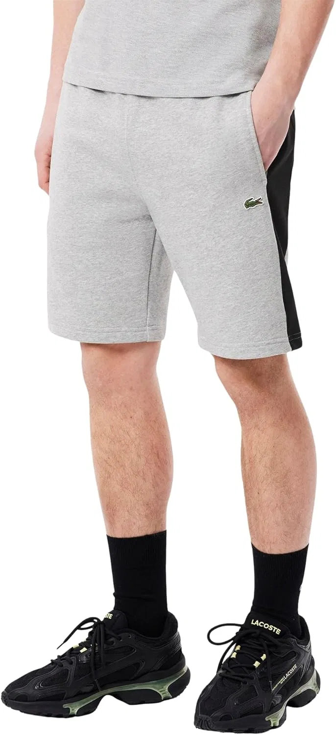 Lacoste мужские шорты Regular Fit Colorblock, Gray & Black, XX-Large — фото 2