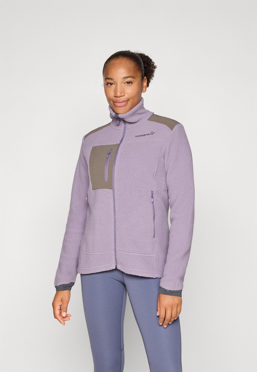 

Флисовая куртка Norrøna TROLLVEGGEN JACKET , Purple Sage/Green