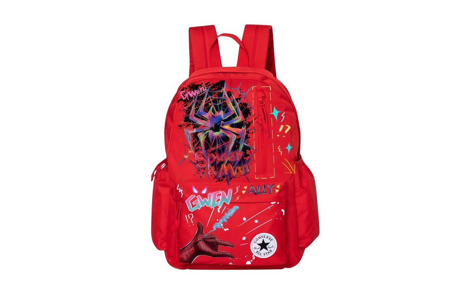 

Converse Полиэстеровый граффити рюкзак средний унисекс красный, Red