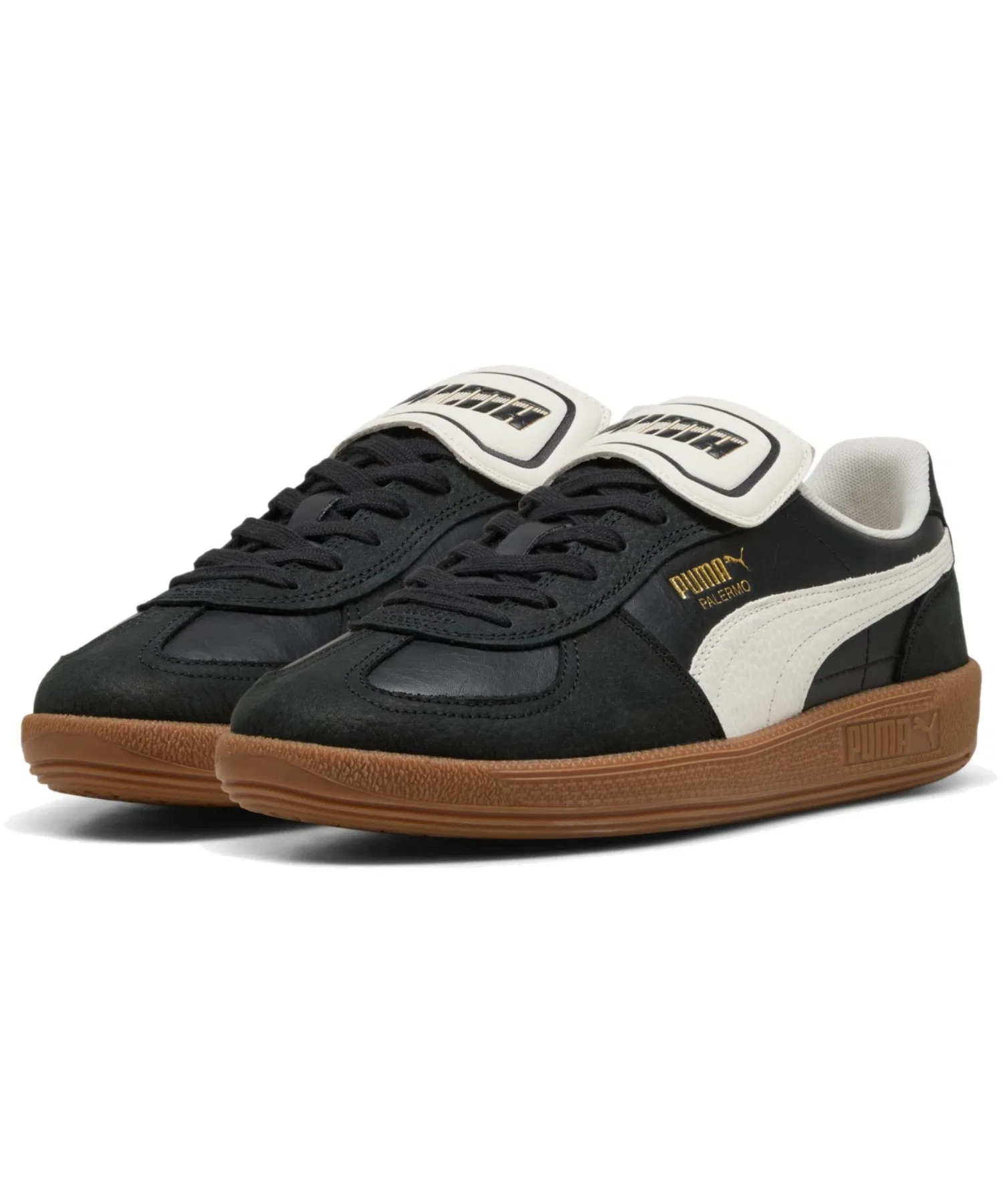 Унисекс кроссовки PUMA Palermo Premium из натуральной кожи чёрные