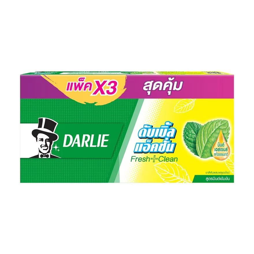 

Darlie Зубная паста Double Action 150 г. Тройная упаковка, Green