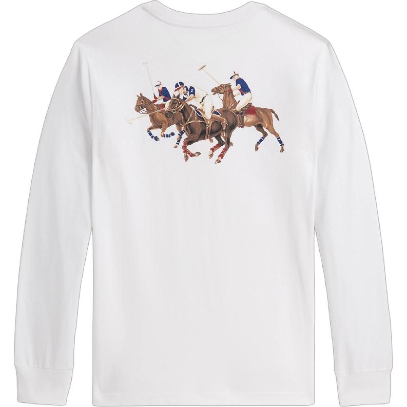Футболка Kids' Polo Ralph Lauren, белый — фото 3