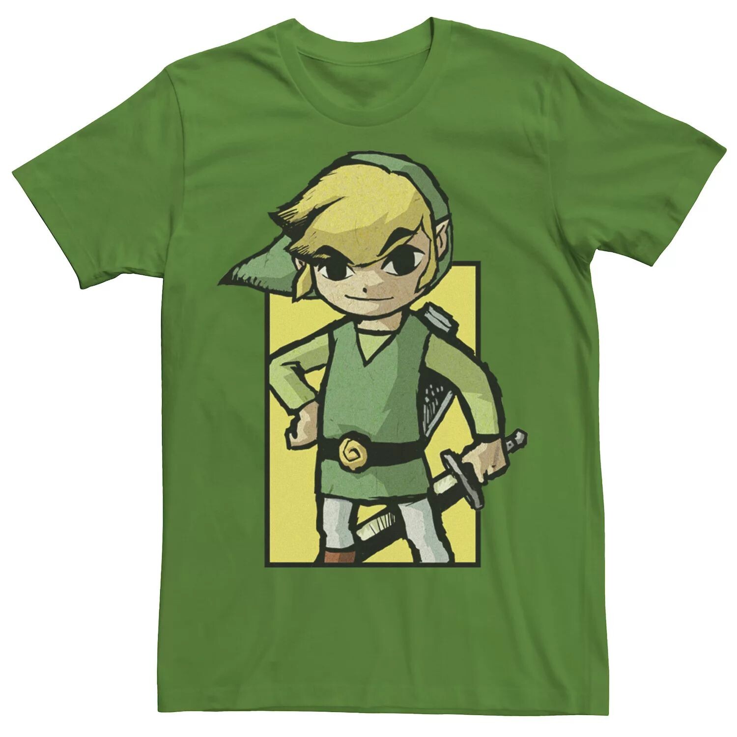 

Мужская футболка с рисунком Nintendo Link Waker Face Licensed Character