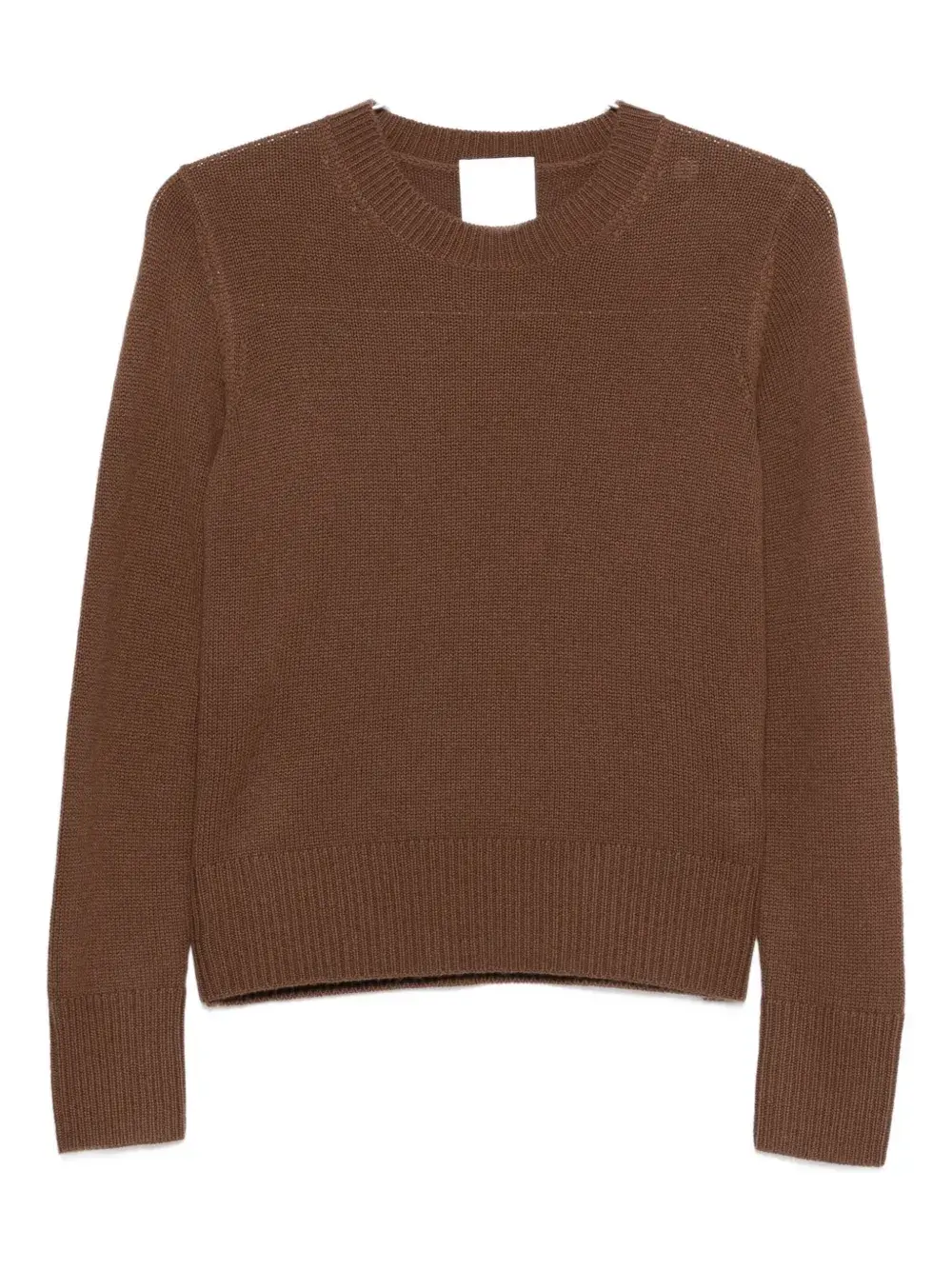 

Кашемировый свитер с круглым вырезом ALLUDE, коричневый