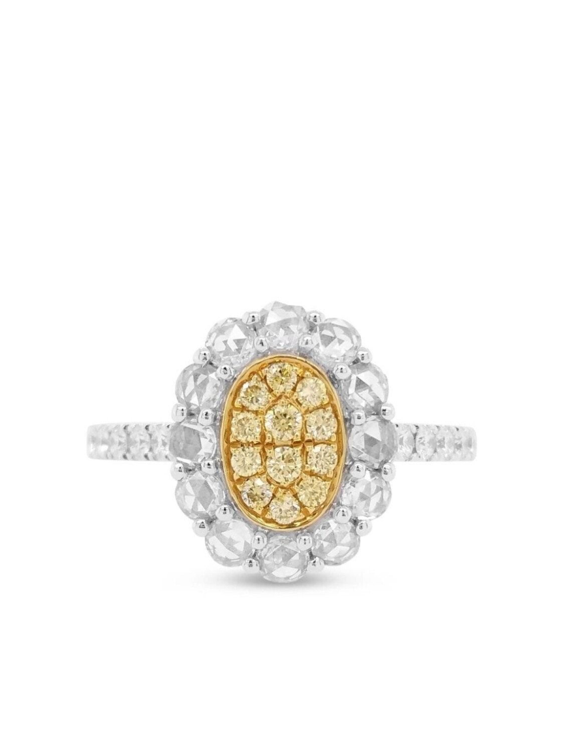

Кольцо из желтого золота и платины с бриллиантами HYT Jewelry, серебряный