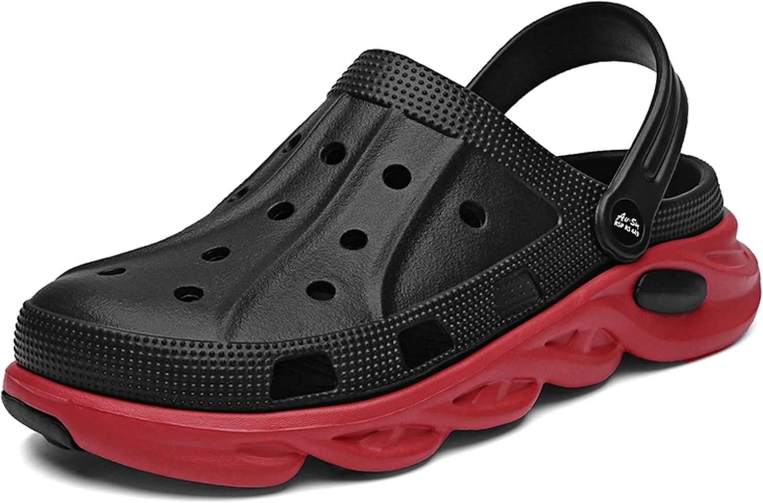 

Мужские легкие летние сандалии с широкой колодкой, для прогулок по пляжу и мелководью, классические удобные туфли для бассейна, садовая обувь для дома и улицы, легко моются Wurmiuhd, черный