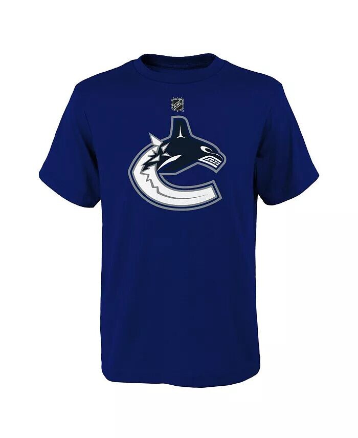 

Синяя футболка с логотипом Big Boys and Girls Vancouver Canucks Outerstuff, синий