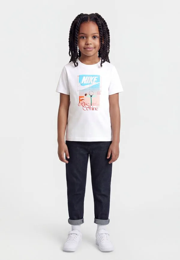 Футболка унисекс с принтом "rise and shine" Nike Sportswear, White