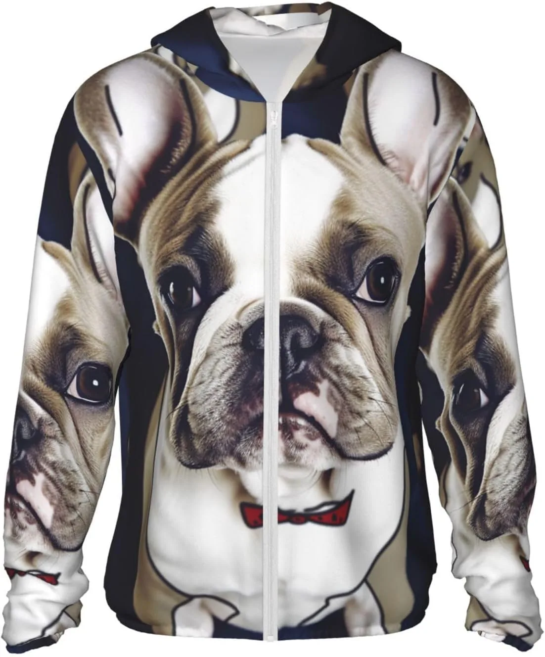 

Капюшон для защиты от солнца Unisex French Bulldog Upf 50+ BSCKKDMN