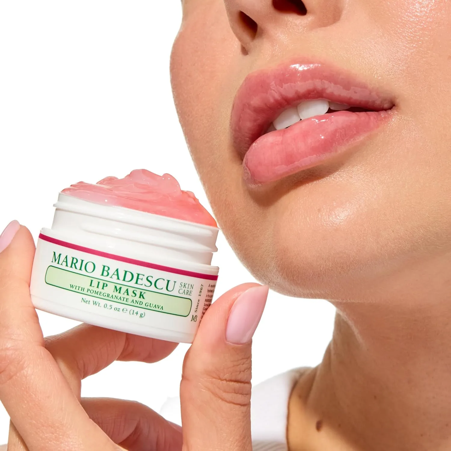Маска для губ Mario Badescu, ночное средство для ухода за губами, обогащенное смягчающим кожу кокосовым маслом и увлажняющим маслом ши., Pink — фото 3
