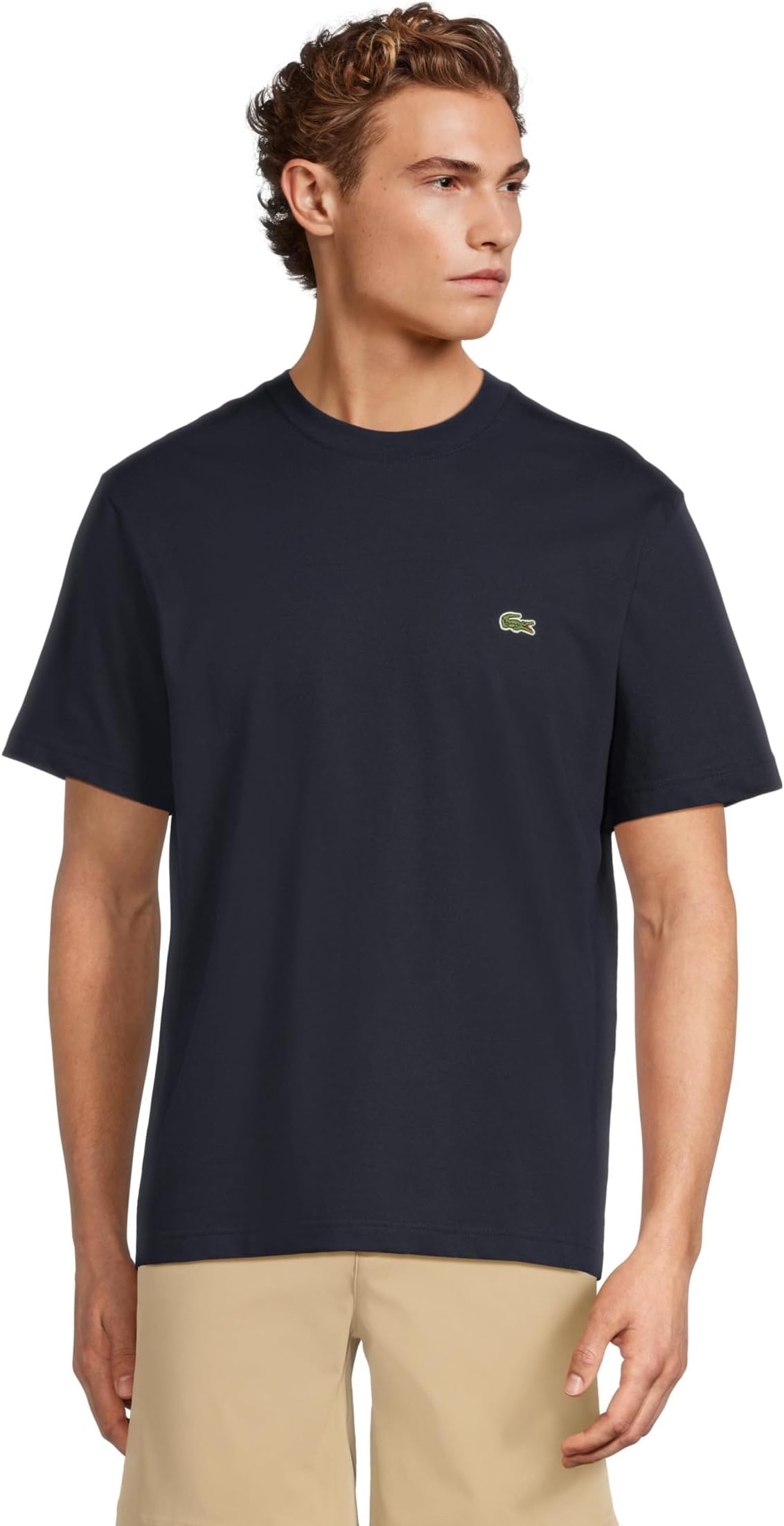 

Футболка Lacoste Cotton T-shirt, цвет Navy Blue
