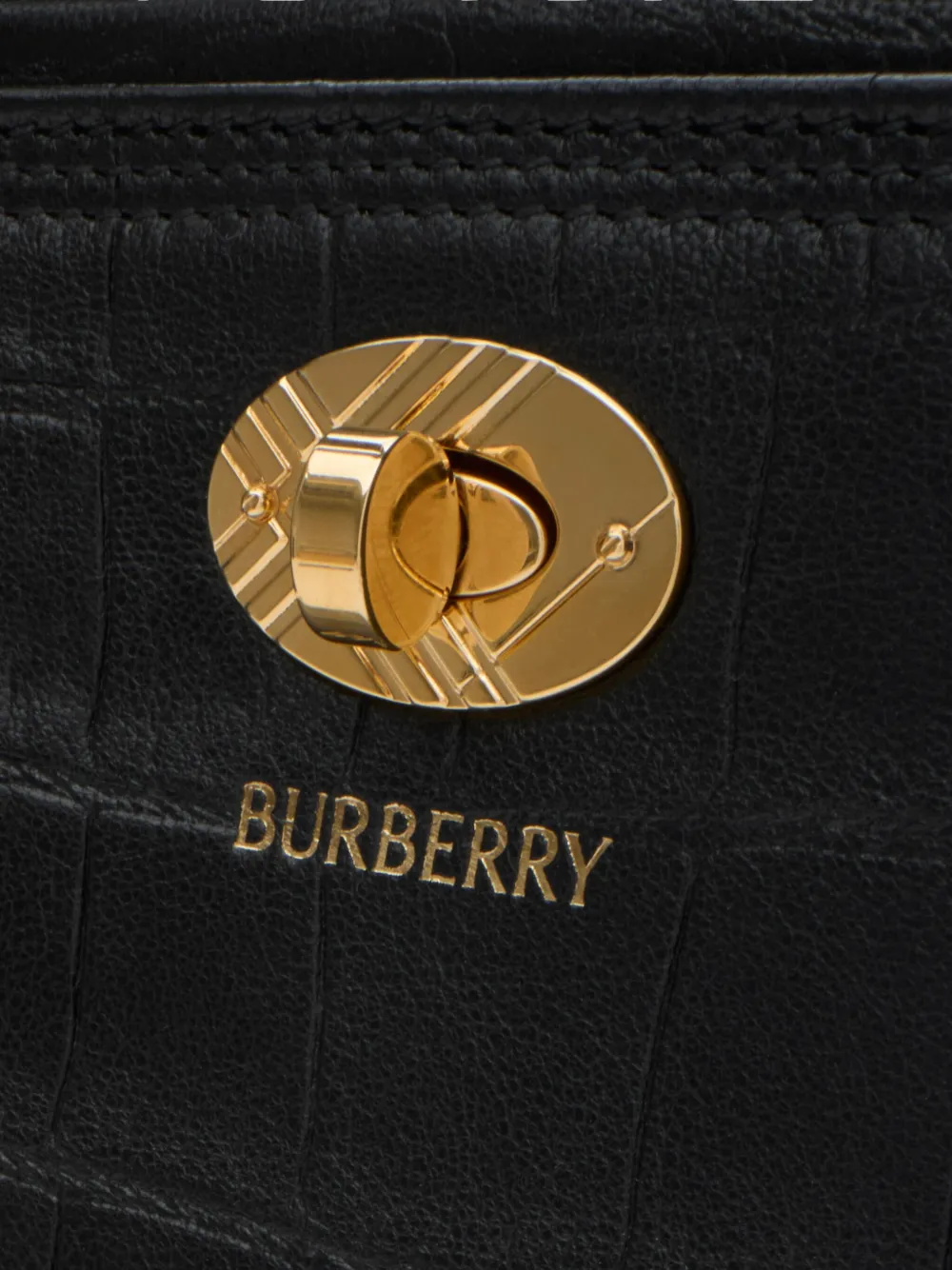 Маленькая сумка-тоут cotswolds BURBERRY, черный — фото 4