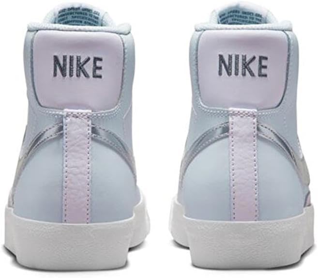 Кроссовки Nike Kids' Blazer Mid '77, Big Kid (8-12 Years) Pure Platinum/Metallic Silver — фото 4