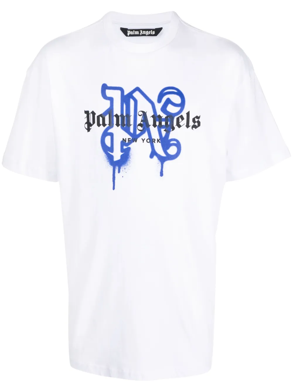 

Футболка New York с монограммой PALM ANGELS, белый