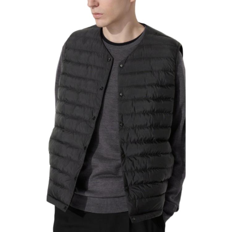

UNIQLO Мужской жилет черный, Black