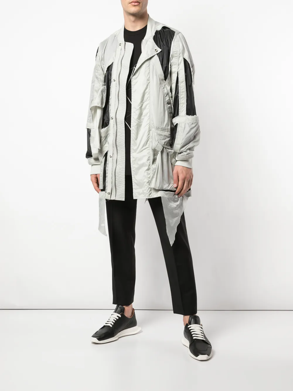 Куртка с вырезными деталями Rick Owens, серый — фото 2