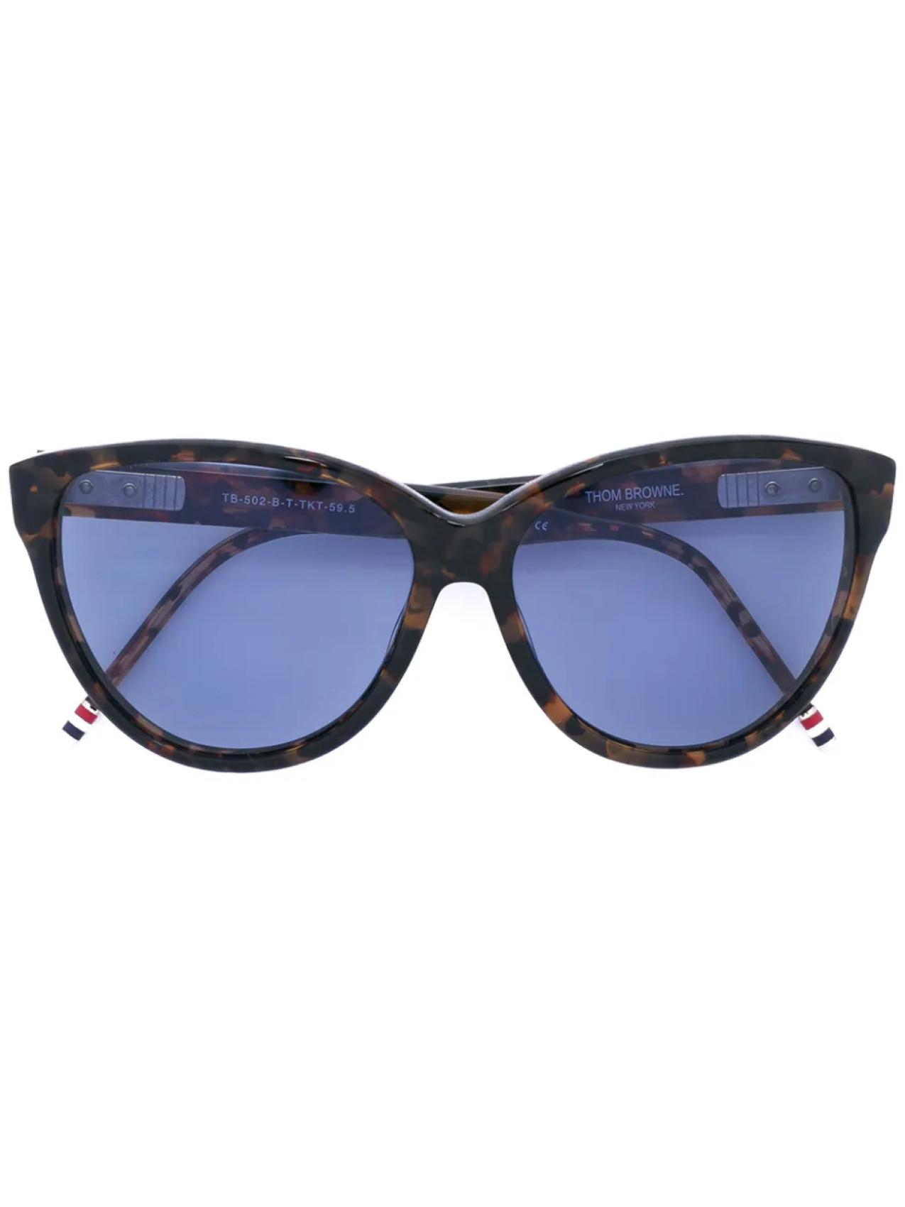

Thom Browne Eyewear солнцезащитные очки в оправе 'кошачий глаз', черный