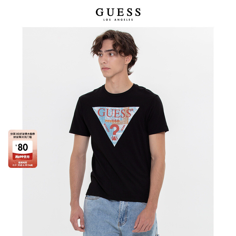 

Футболка Guess с логотипом, черный