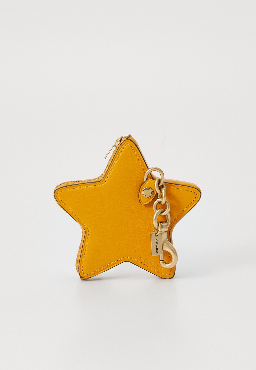 

Кошелек GLOVETANNED STAR COIN PURSE COACH, желтый
