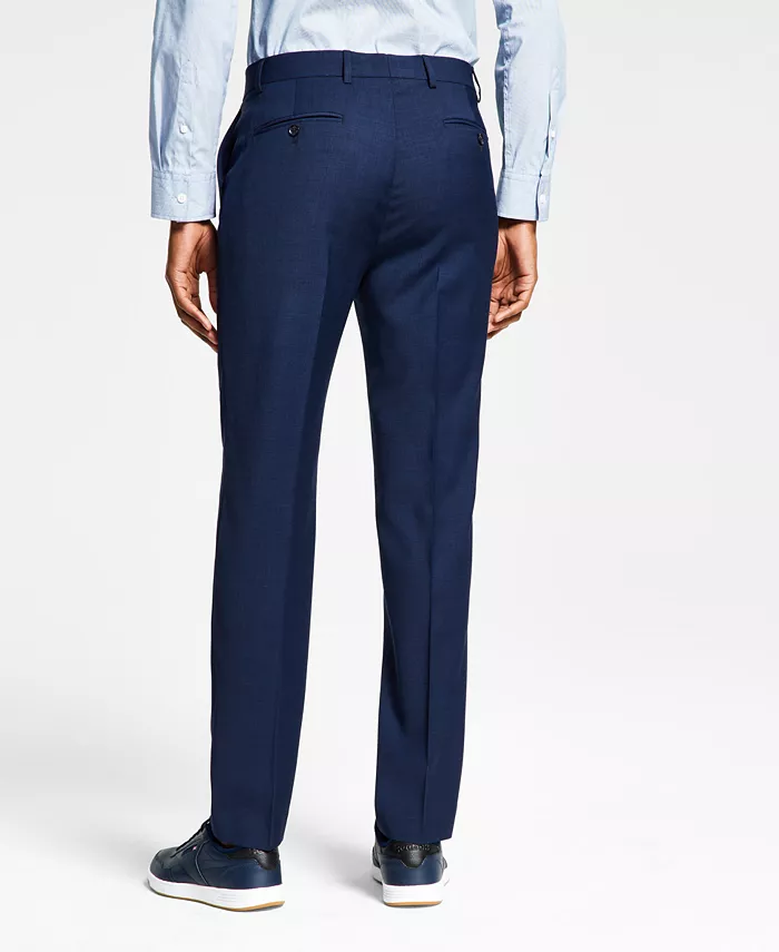 Брюки мужские Modern-Fit из шерсти TH-Flex с эластичной вставкой Tommy Hilfiger, синий — фото 3