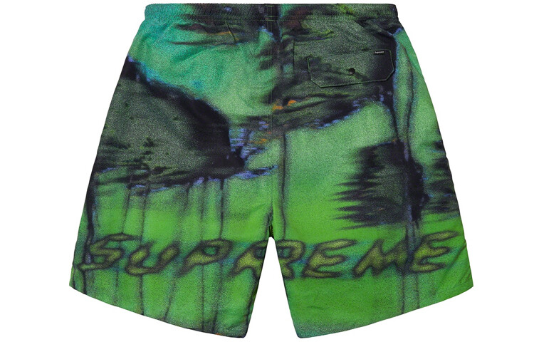 SS21 Повседневные шорты унисекс Supreme, оранжевый — фото 4