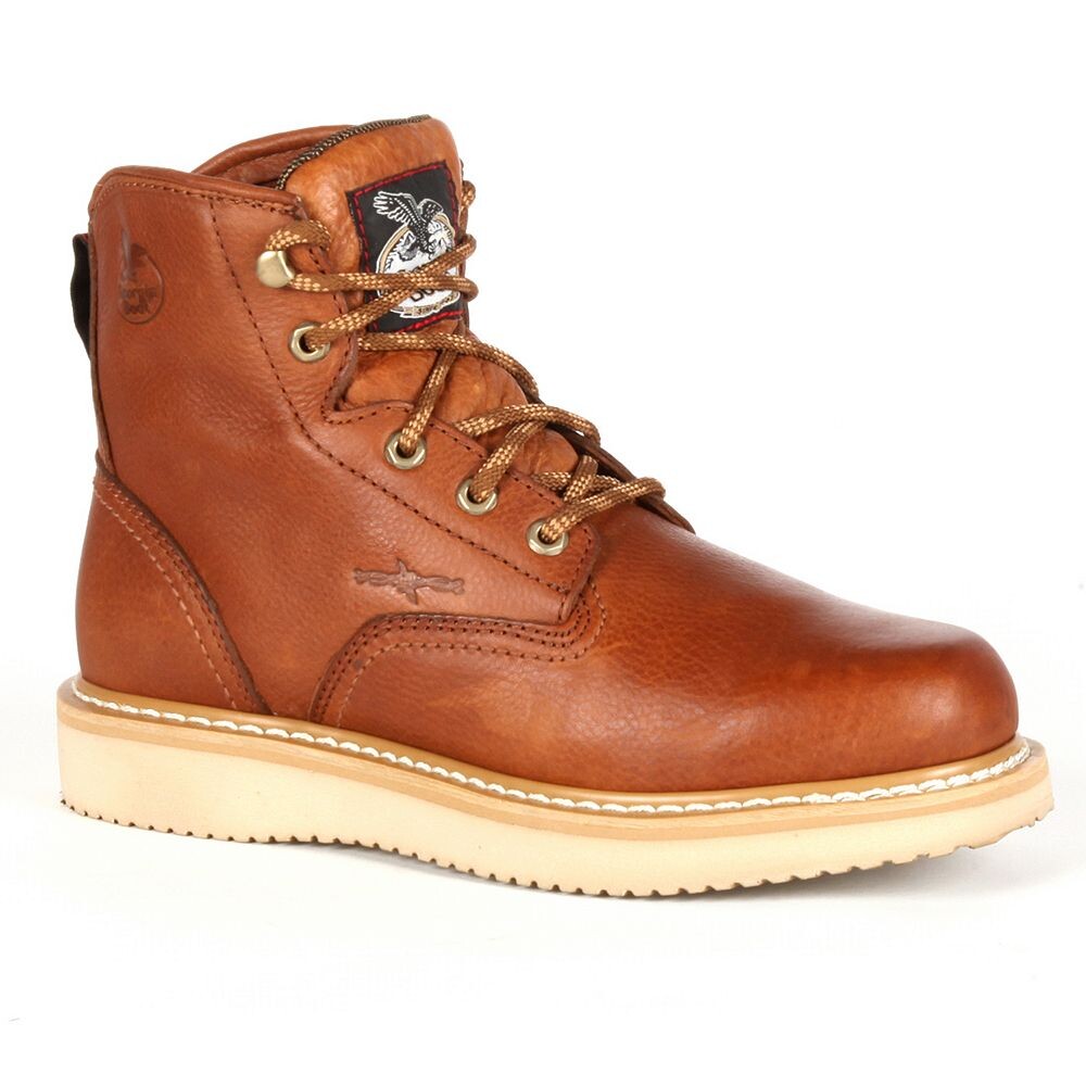 

Мужские рабочие ботинки на танкетке Georgia Boots 6, цвет Barracuda Gold