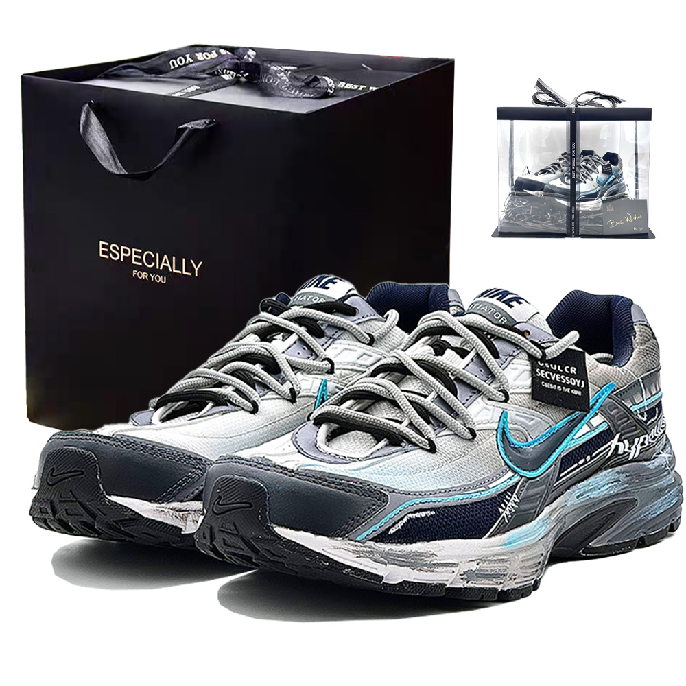 

Nike Кроссовки мужские low top инициатор с технологией амортизации black white blue