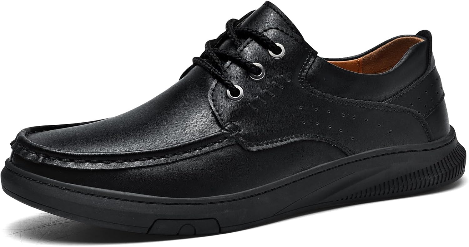 

Мужские лоферы из кожи, повседневная обувь слипоны, удобные повседневные лоферы, мягкие, противоскользящие прогулочные оксфорды Generic, черный