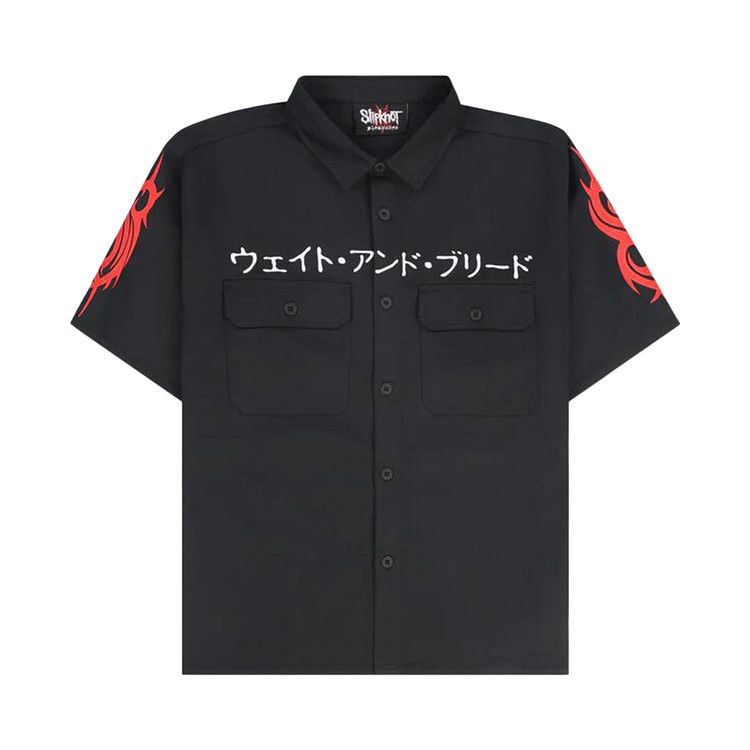 

Рубашка Pleasures Bleed Work Shirt, Black