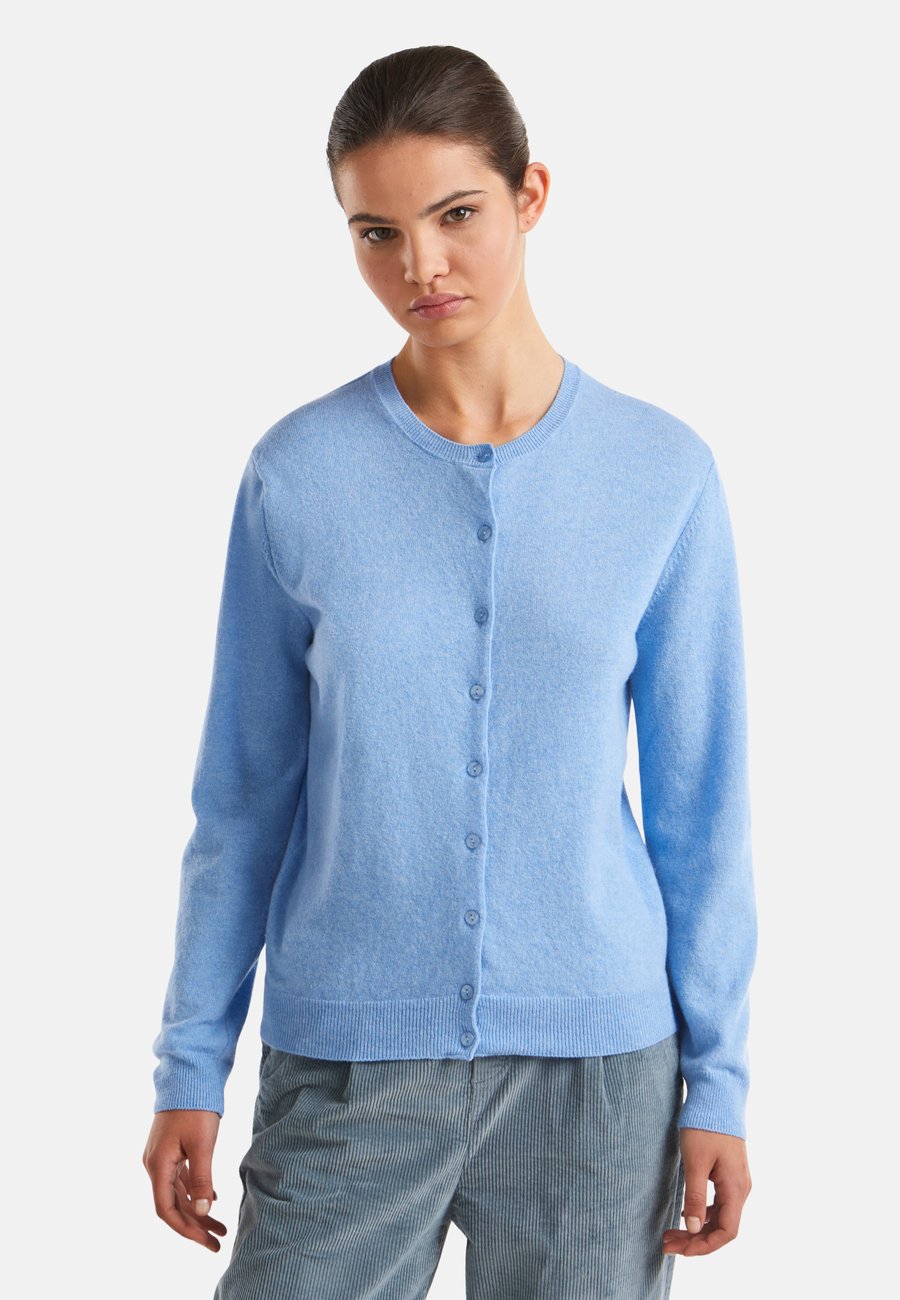

Кардиган United Colors of Benetton MARL CREW NECK, Blue