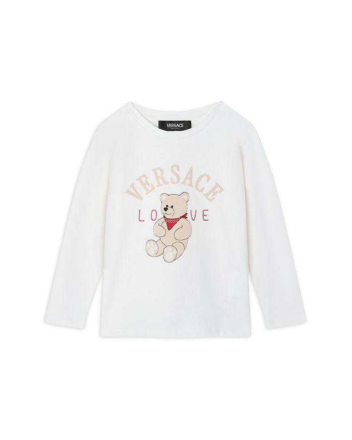 

Футболка-джерси с принтом Love Teddy унисекс - Little Kid Versace, красный