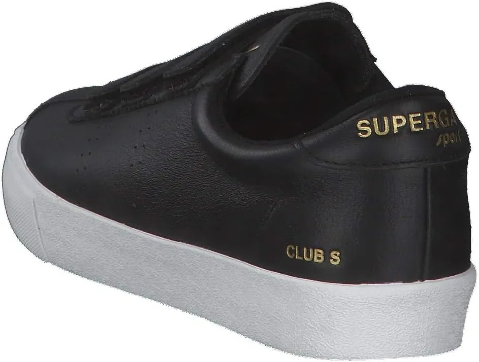 Кроссовки Superga Unisex 2870 Club S Comfort Leather Strap S51225W, Black — фото 4