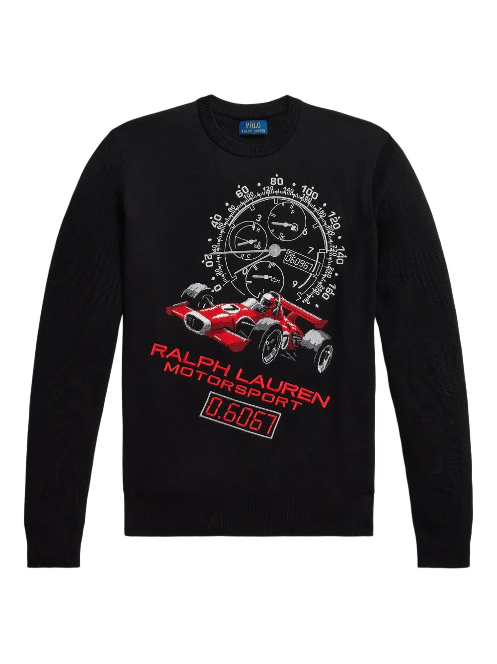 

Свитер с графичным принтом POLO RALPH LAUREN, черный