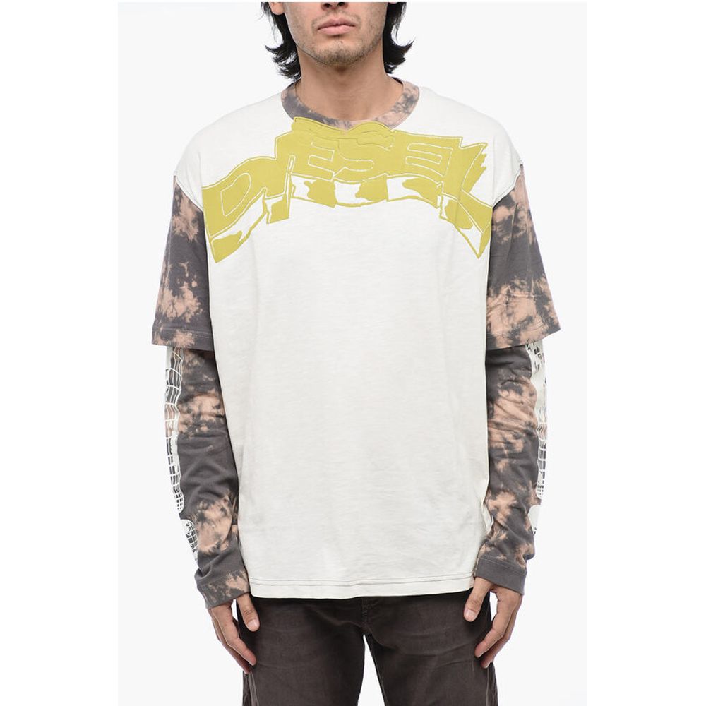 

Двухслойная футболка T-WESHER с эффектом тай-дай Diesel, Multicolor