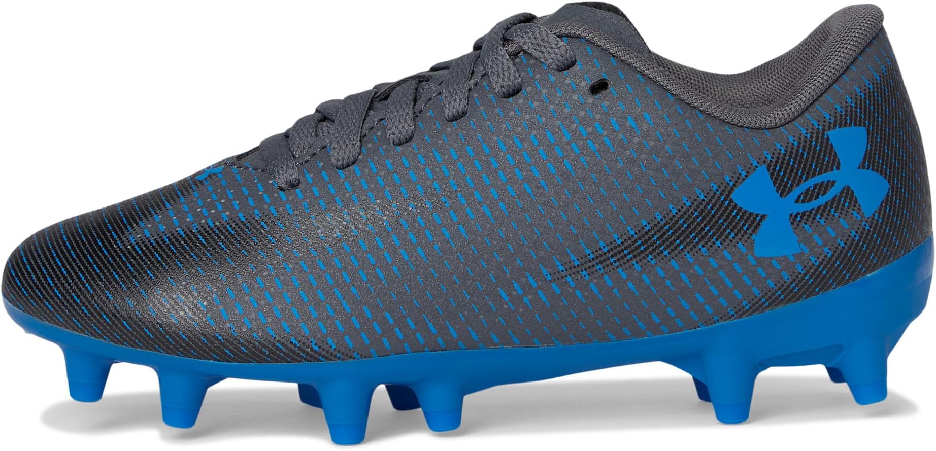 Кроссовки Under Armour Kids Shadow Select 3 Jr. Soccer Cleats, цвет Castlerock/Black/Blue Atlantis — фото 4