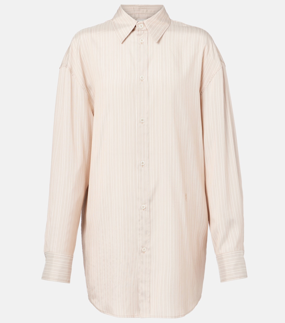 

Шёлковая блузка Saint Laurent, Nude Craie