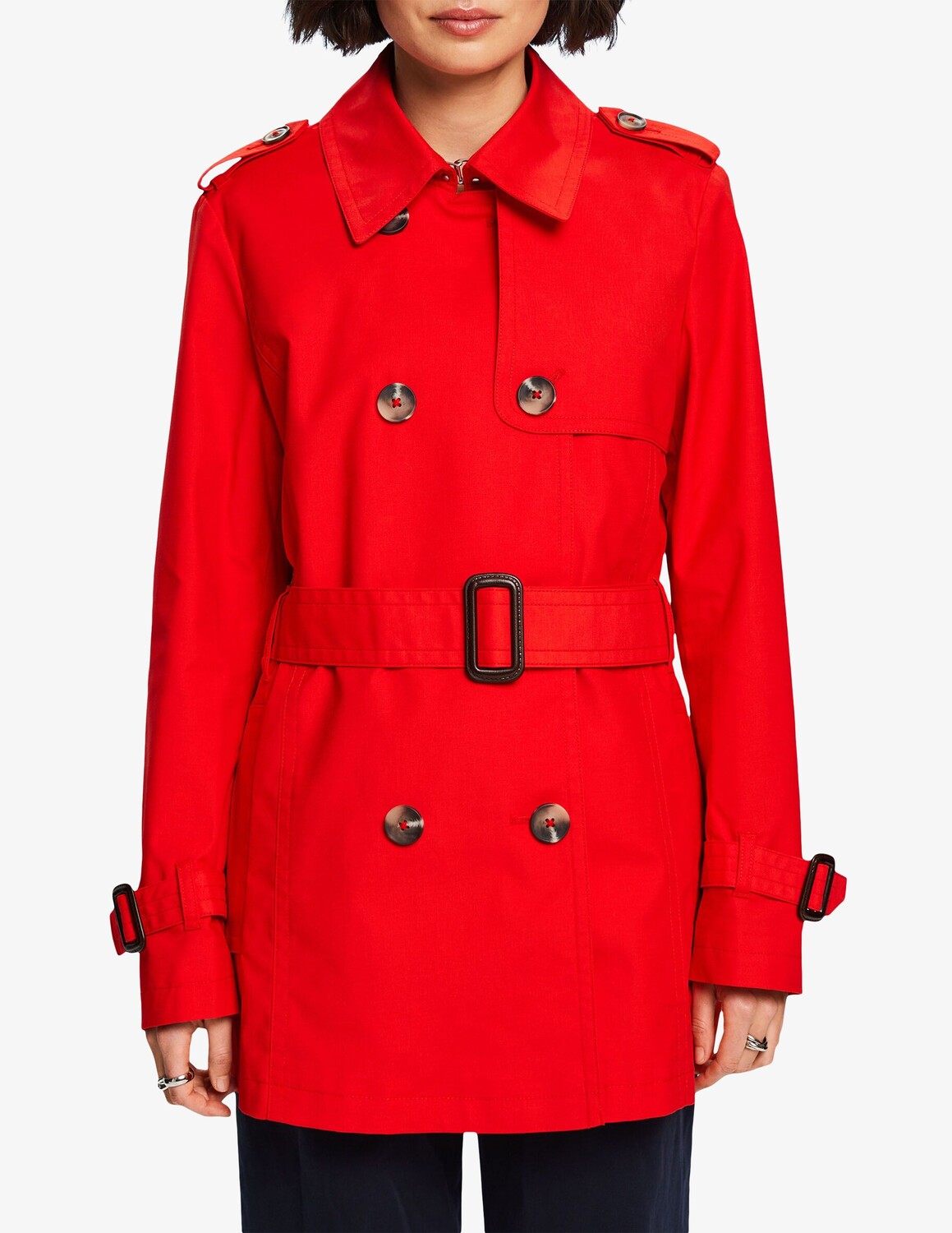 

Классический тренч ESPRIT, красный