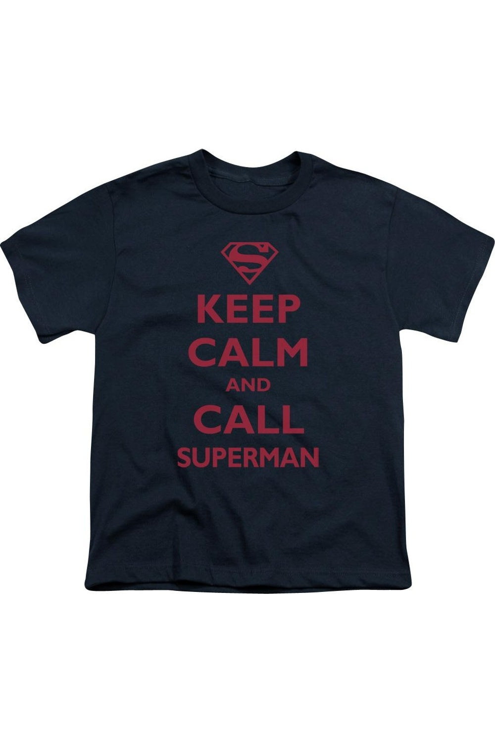 

Футболка с Суперменом для детей с коротким рукавом Gildan, темно-синий