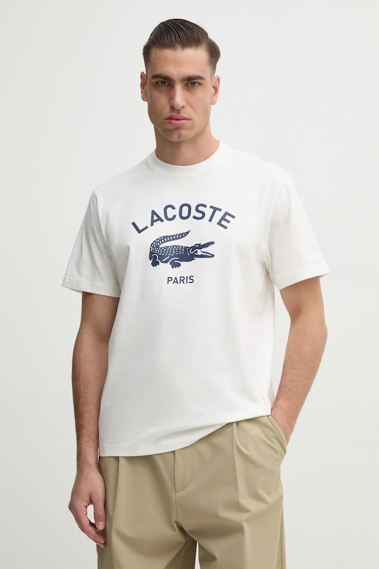 

Хлопковая футболка Lacoste, белый