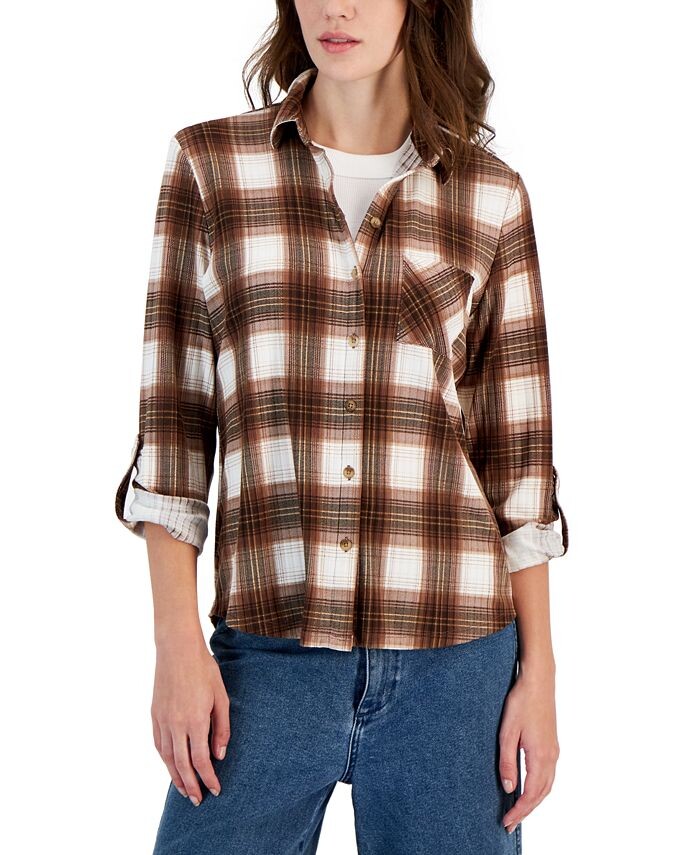 

Уютная трикотажная рубашка с клетчатым воротником для подростков Just Polly, мультиколор, Коричневый, Уютная трикотажная рубашка с клетчатым воротником для подростков Just Polly, мультиколор